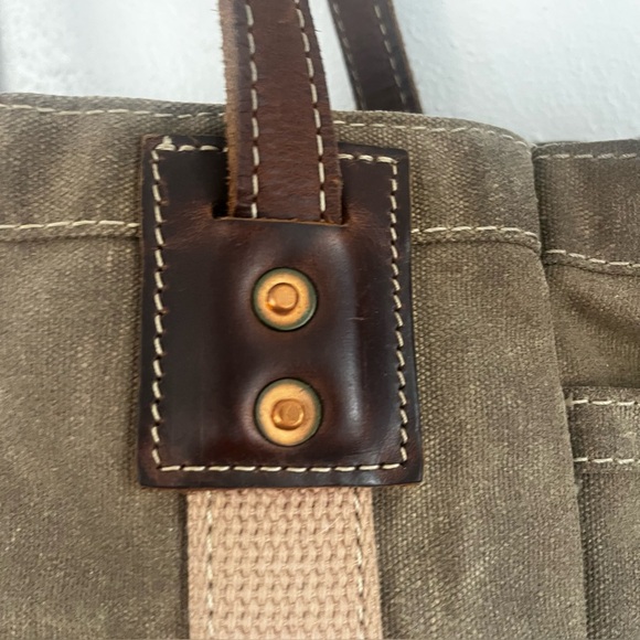 Artifact Bags Utility tote olive
waxed canvas made in USA long leather handles - Picture 2 of 16